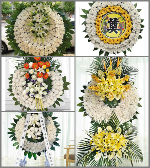 湖南永州道县乐福堂乡车弄村花圈速递